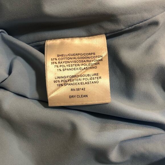 Gal Meets Glam Blue Striped Fit and Flare Dress Size 10 - Picture 6 of 6